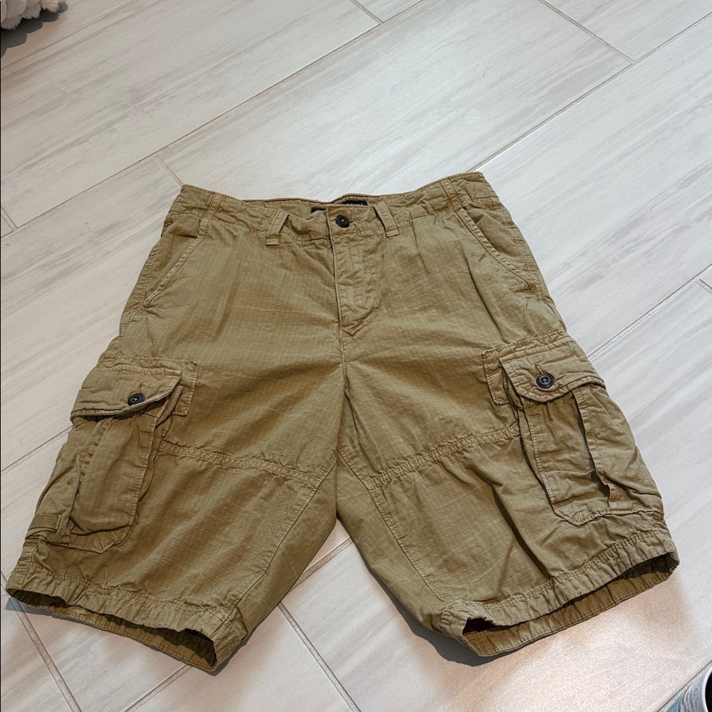 American Eagle Outfitters Men's Brown Cargo Long Board Shorts size 32